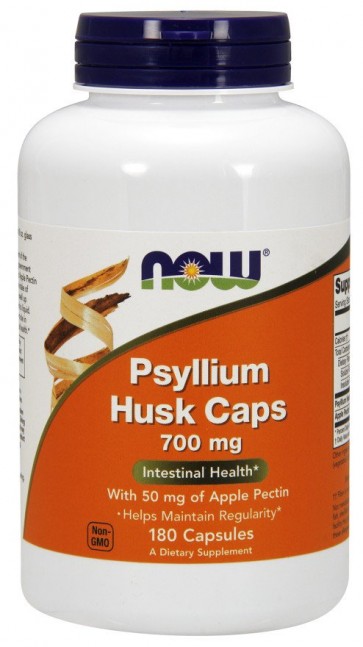 Psyllium Husk, 700mg with Apple Pectin - 180 capsules