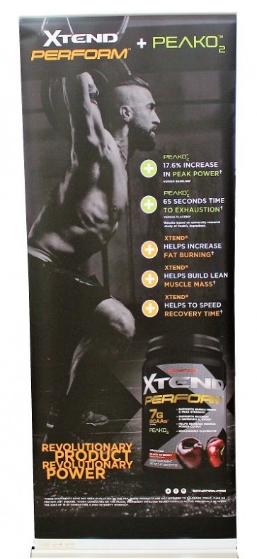 Xtend Perform Pull Up Floor Banner - 1 Banner