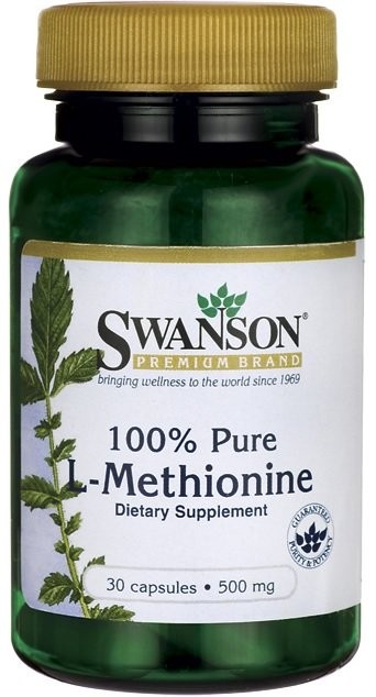 L-Methionine, 500mg 100% Pure - 30 caps