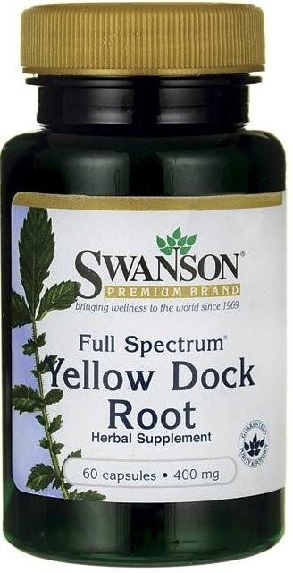 Full Spectrum Yellow Dock Root, 400mg - 60 caps