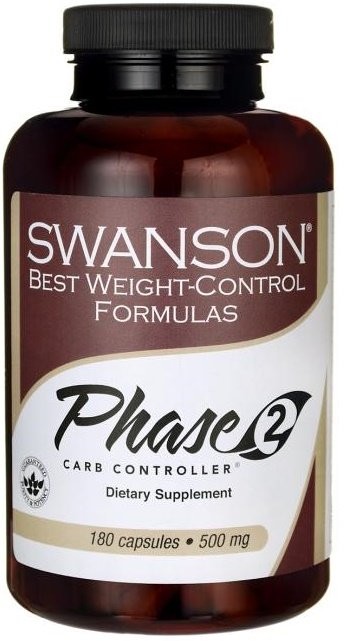 Phase 2 Carb Controller White Kidney Bean Extract, 500mg - 180 caps
