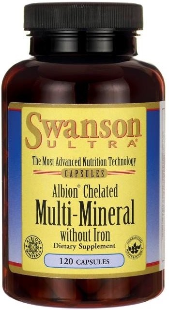Albion Chelated Multi-Mineral without Iron - 120 caps