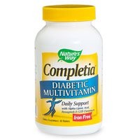 Diabetic Multivitamin - Completia, Iron Free - 90 tablets