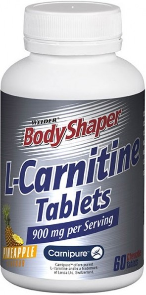 L-Carnitine Tablets, Pineapple - 60 tablets