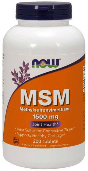 MSM Methylsulphonylmethane, 1500mg - 200 tablets