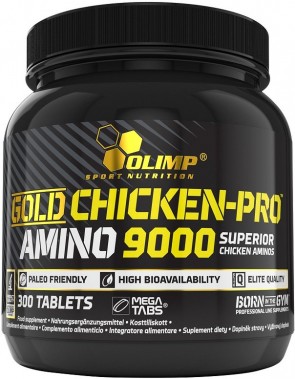 Gold Chicken-Pro Amino 9000 Mega Tabs - 300 tablets