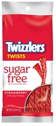 Sugar Free Twizzlers, Strawberry - 141 grams