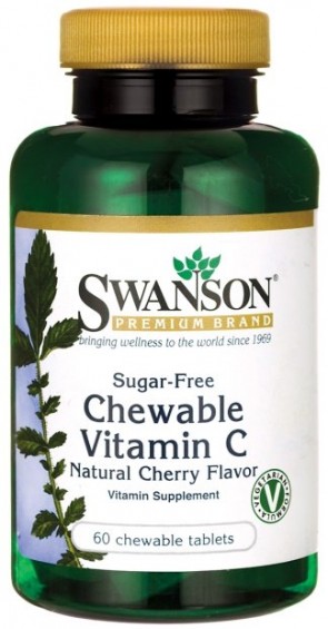 Vitamin C, Cherry Chewable (Sugar-Free) - 60 chewable tabs