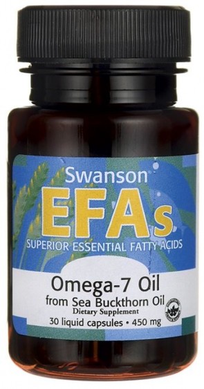 Omega-7 Oil from Sea Buckthorn Oil, 450mg - 30 liquid caps