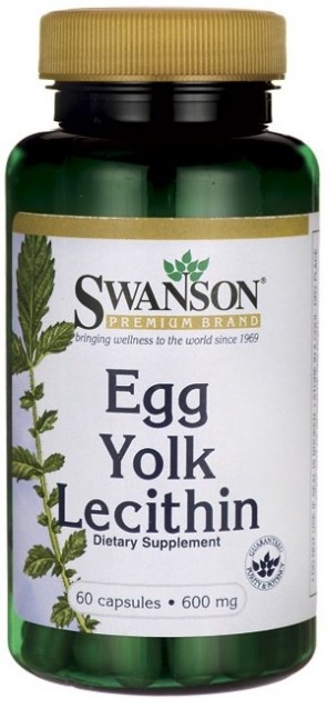 Egg Yolk Lecithin, 600mg - 60 caps