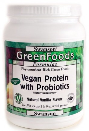 Vegan Protein with Probiotics, Vanilla - 708 grams