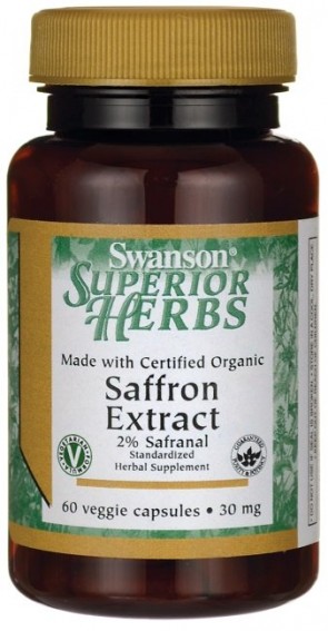 Saffron Extract 2% Safranal, 30mg - 60 vcaps