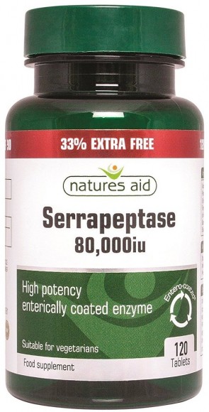 Serrapeptase, 80 000 IU - 120 tablets