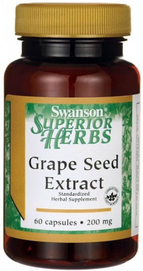 Grape Seed Extract, 200mg - 60 caps