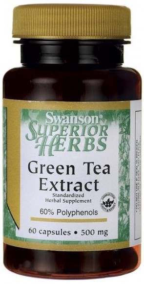 Green Tea Extract, 500mg - 60 caps