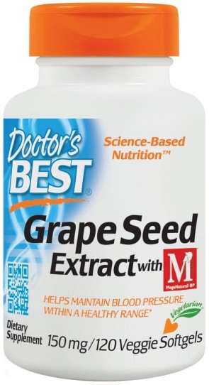 Grape Seed Extract with MegaNatural BP, 150mg - 120 veggie softgels