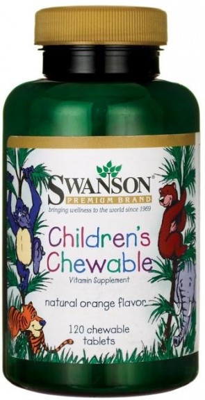 Children's Chewable Multivitamin, Orange - 120 chewable tabs