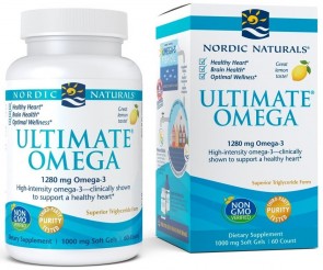Ultimate Omega, 1280mg Lemon Flavor - 60 softgels