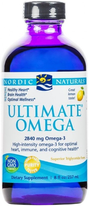 Ultimate Omega, 2840mg Lemon Flavor - 237 ml.