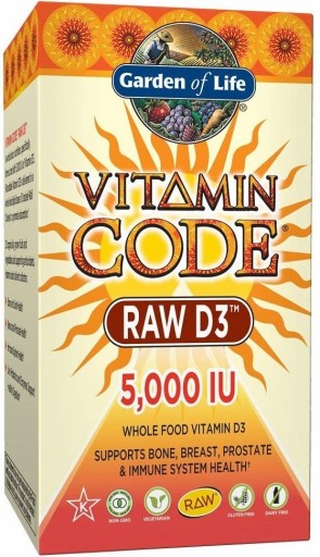 Vitamin Code RAW D3, 5000 IU - 60 vcaps