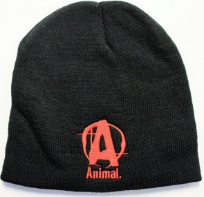 Animal Skull Cap Red "A", Black