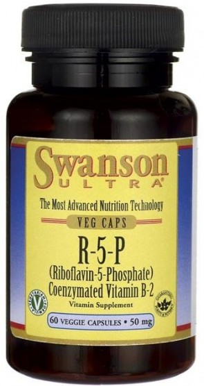 R-5-P (Riboflavin-5-Phosphate), 50mg - 60 vcaps
