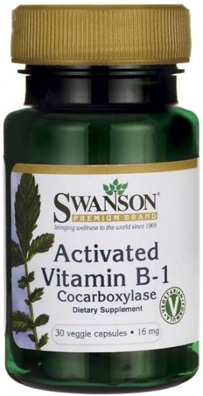 Activated Vitamin B-1 (Cocarboxylase), 16mg - 30 vcaps