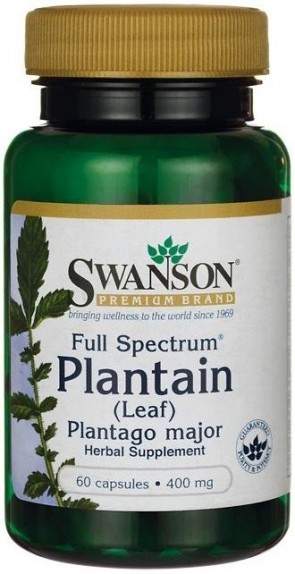 Full Spectrum Plantain (Leaf) Plantago Major, 400mg - 60 caps