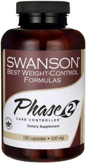 Phase 2 Carb Controller White Kidney Bean Extract, 500mg - 180 caps