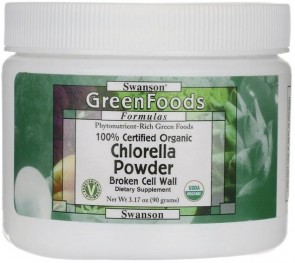 Chlorella Powder, 100% Certified Organic - 90 grams