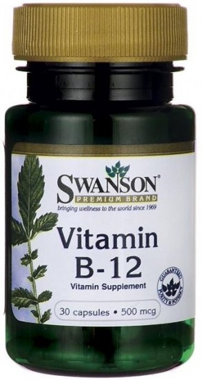 Vitamin B-12, 500mcg - 30 caps